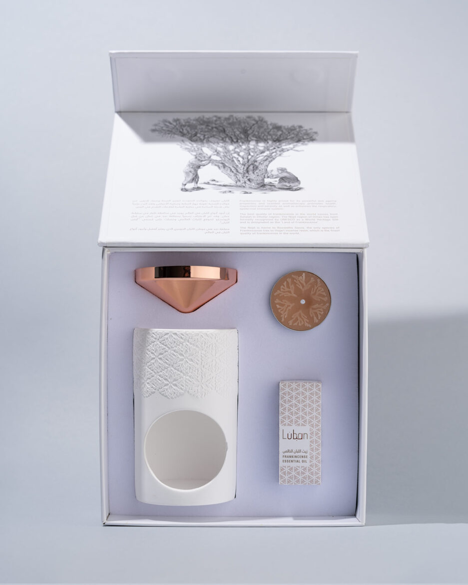 Frankincense aromatic oil burner set
