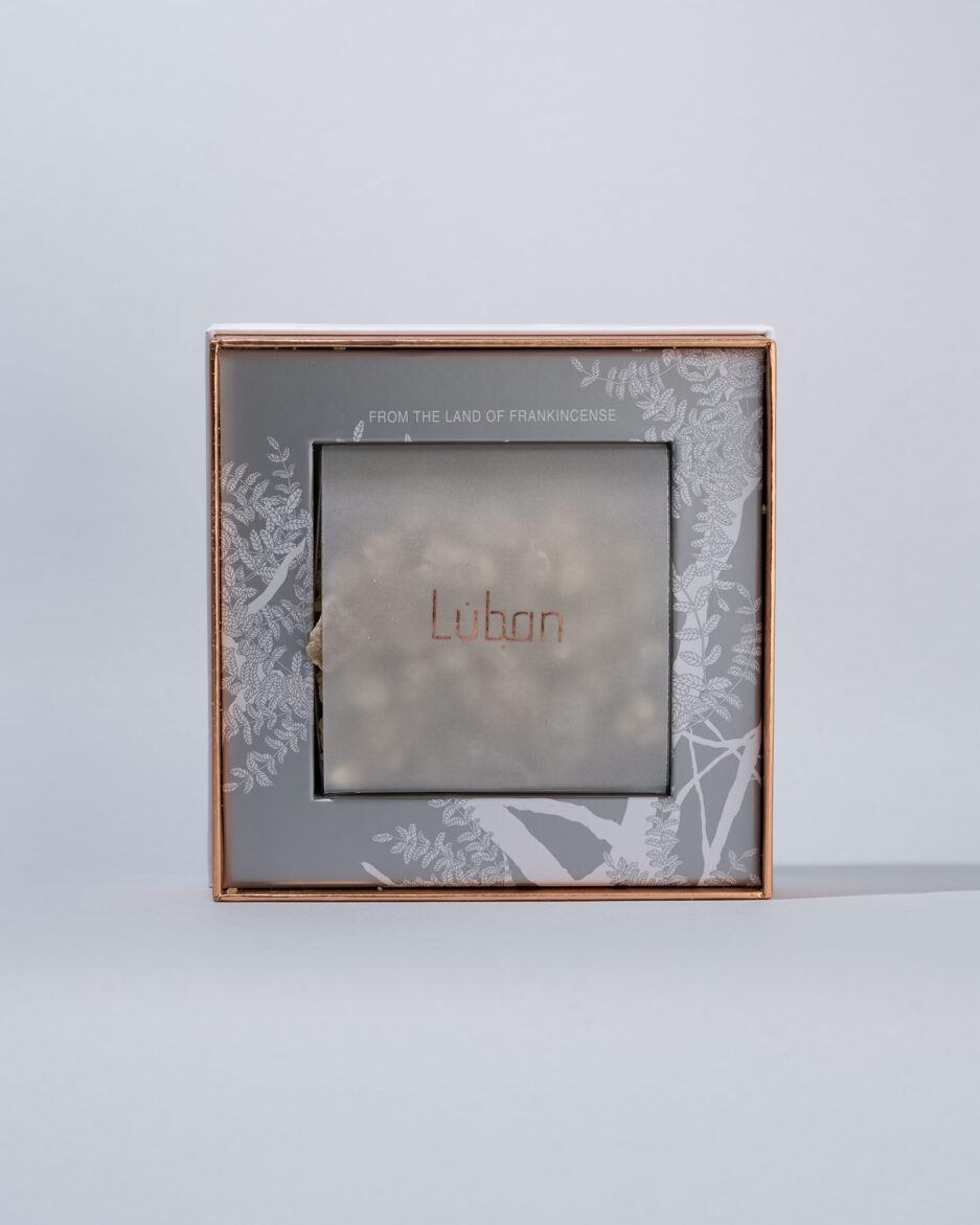 Luban edible resin packed in a box
