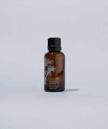 Frankincense essential oil bottle