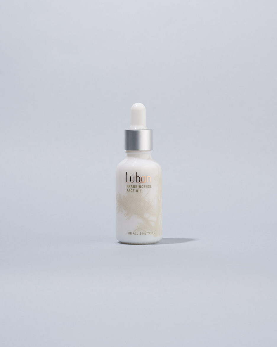 Frankincense face oil bottle