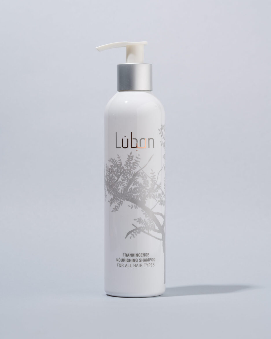 Frankincense nourishing shampoo bottle
