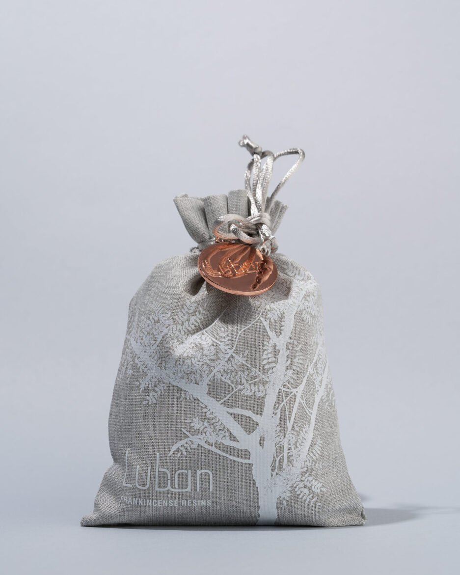 Frankincense resins packed in a closed bag