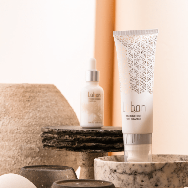 Frankincense face cleanser and face oil