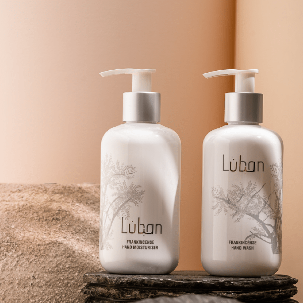 Frankincense hand moisturizer and frankincense hand wash